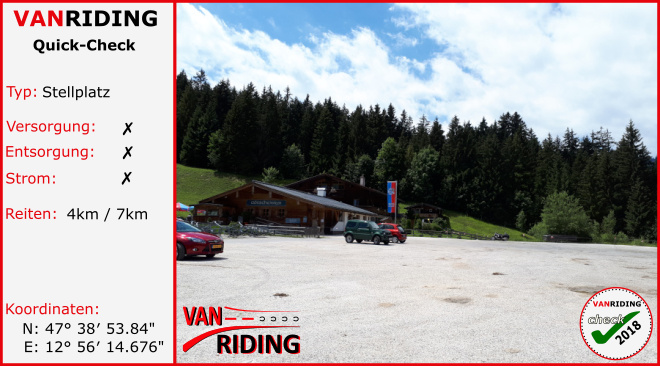 Blick auf den Reisemobilstellplatz der Götschenalm